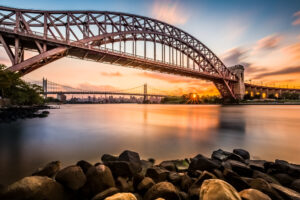 A New York City bridge.