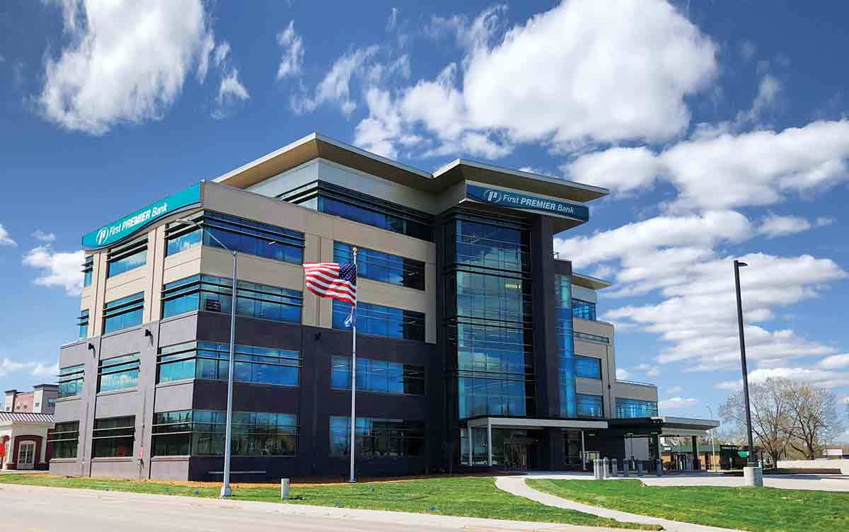 The First Premier Bank building.