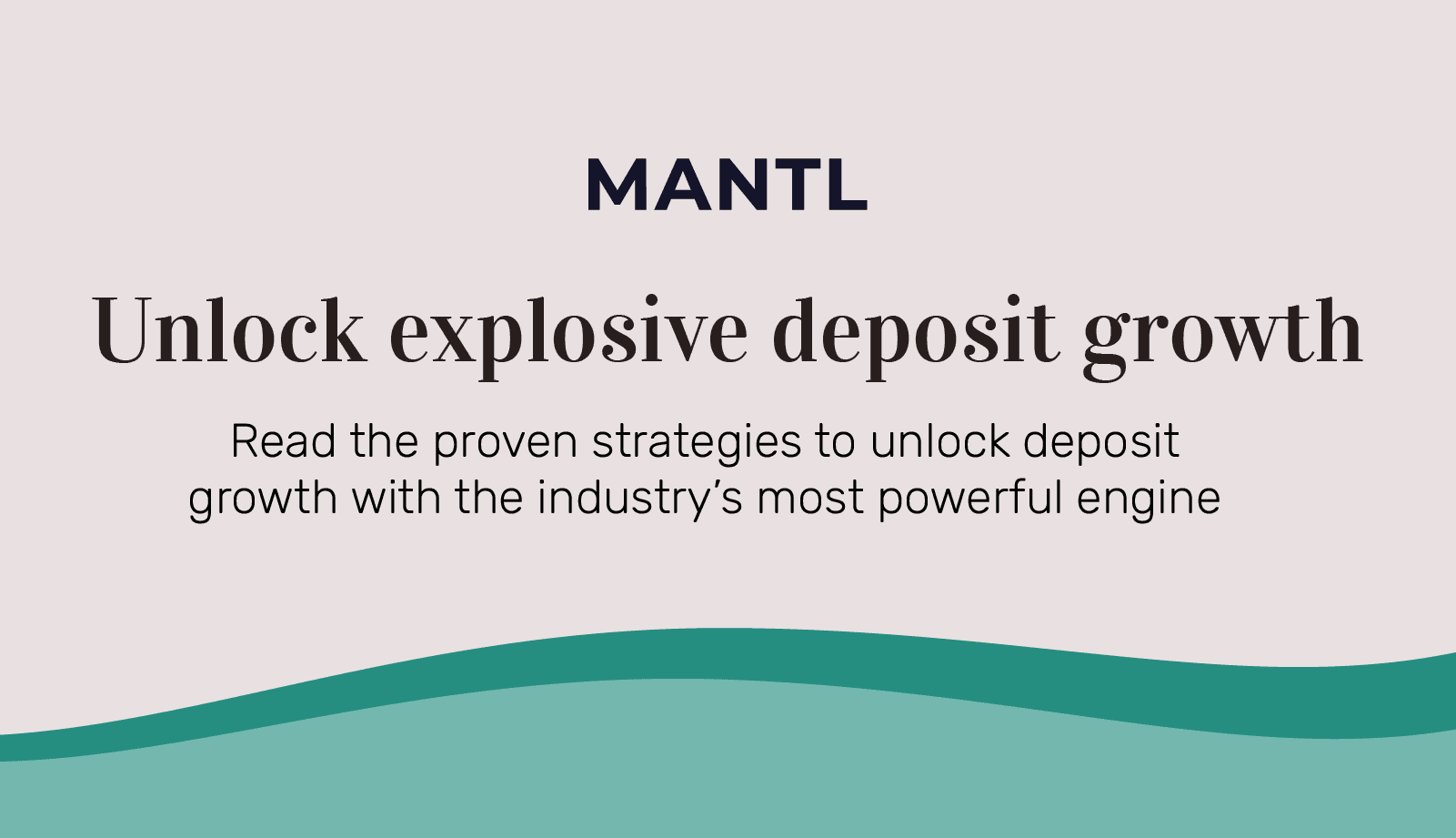 A banner for MANTL.